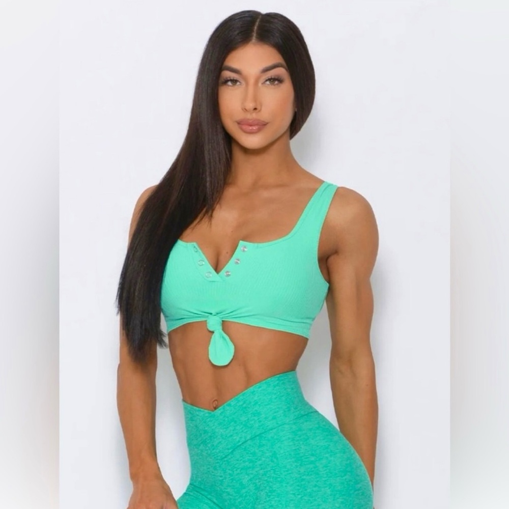 Bombshell ribbed knot bra turquoise 
In perfect condition 
Size S